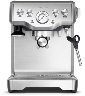Silver Color, Breville BES840XL Infuser Espresso Machine, Front
