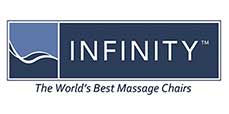An Image of Infinity Brand Logo for Health Benefits of Massage Chairs
