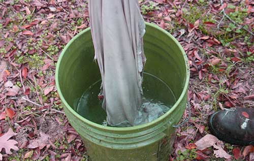 An Image of Rawhide Cleaning By Rinse Water of How to Make and Use Rawhide
