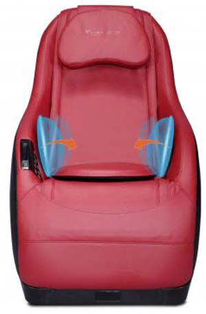An Image of Curved Video Gaming Shiatsu Massage Chair Red Color for BestMassage Curved Video Gaming Shiatsu Massage