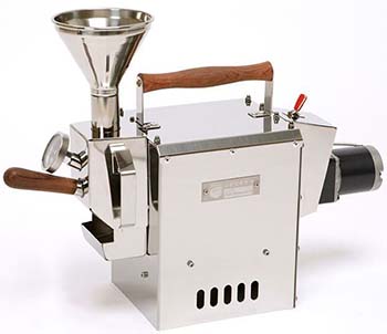 An image of Kaldi Home coffee roaster with analog temperature probe