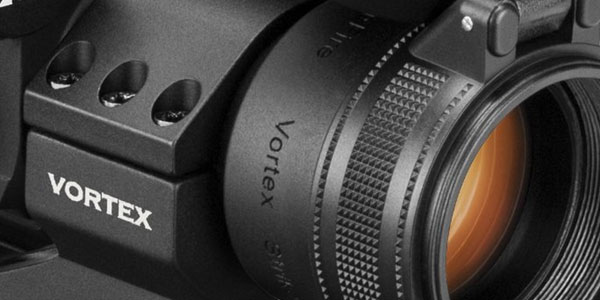 an image of an AR scope with an orange lense