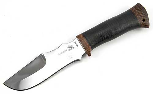 Leather handle, Stainless steel blade, Raccoon 