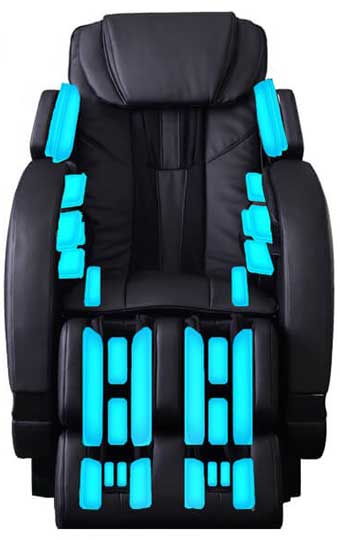 Airbags, Infinity Escape Massage Chair, Front View