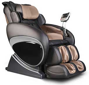 Brown Color, Osaki OS-4000T Massage Chair, Left View