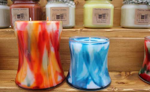 An Image of Adding Scents and Color for How to Make Poured Tallow Candles