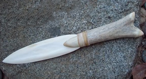 An Image of Bone Knife for How to Make a Hunting Knife