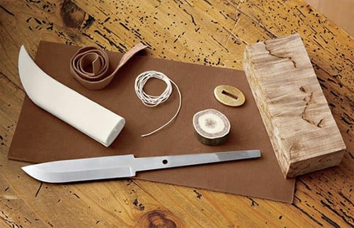 An Image of Making Kit of Knife for How to Make a Hunting Knife