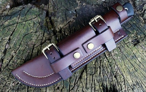 An Image of A Knife Sheath for How to Make and Use Rawhide