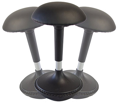 An Image of Uncaged Ergonomics WOBBLE STOOL for Healthy Chairs