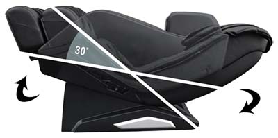 Daiwa massage chair 9100 features two-stage Zero Gravity recline
