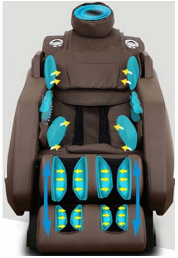 Fujita SMK9700 massage chair features full body air massage 