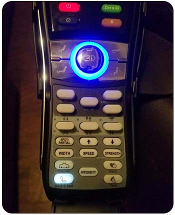 Actual image of the handheld remote of the EC 670