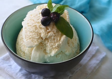 Bowl of Vanilla Ice Cream for August Food Report 