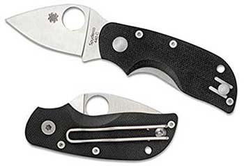 Black, woven glass fiber, smooth blade, Left Handed Pocket Knife Reviews Spyderco Chicago Folding Knife - Consumer Files