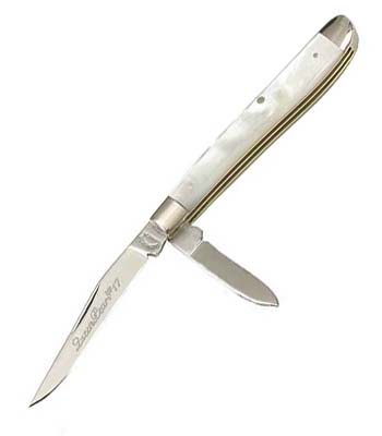 Silver, Reverse Two-blade Peanut Knife