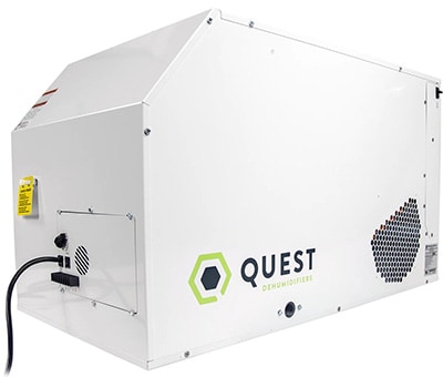 Leftview, Quest Dual 105 Overhead Dehumidifier, White Color