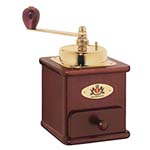 A smaller image of Zassenhaus Brasilia Coffee Mill in Mahogany/Gold color