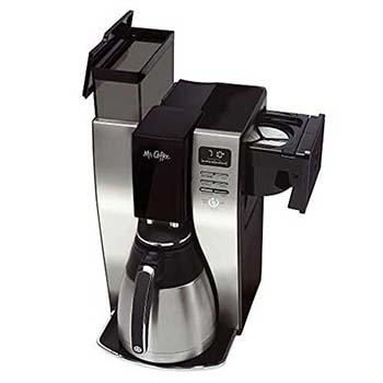 Black/Chrome, Removable water reservoir, Mr. Coffee BVMC-PSTX91 Optimal Brew Thermal Coffee Maker