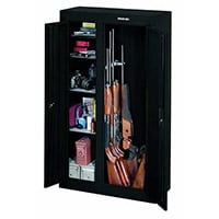 Black Color, Double Door Security Cabinet by Stack-On, Small