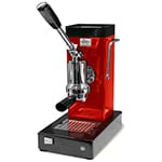 Red Color, Pontevecchio Lever Espresso Machine, Leftfront