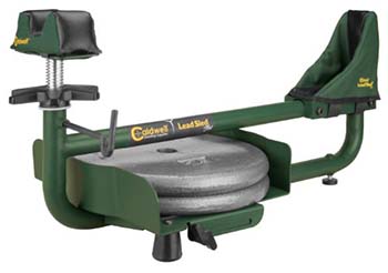 Green, New innovative, adjustable weight tray, Caldwell Lead Sled Plus Rifle Rest 820300