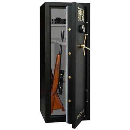 Black Color, 14 Rifle Gun Safe with Digital Lock MBF5922E, Front View