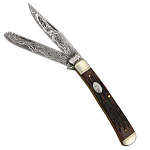 Built for performance and durability, Etched Damascus