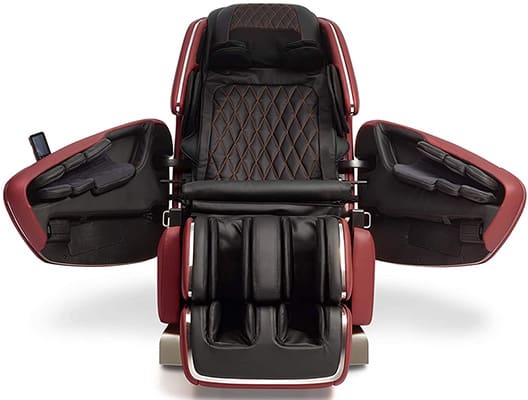 Opened swing doors of the the OHCO M8 massage chair
