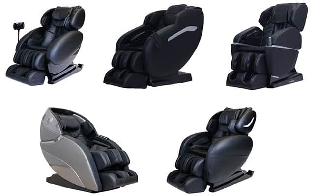 Five Different Massage Chairs