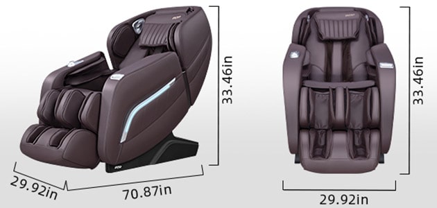 iRest A306 Massage Chair Dimensions Stats