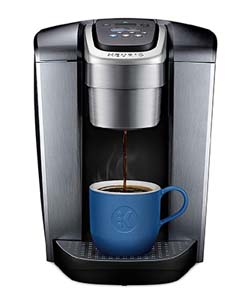  Keurig K Elite Coffee Maker with K Cup under its spout