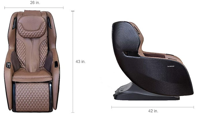 Rio Massage Recliner Chair Dimensions