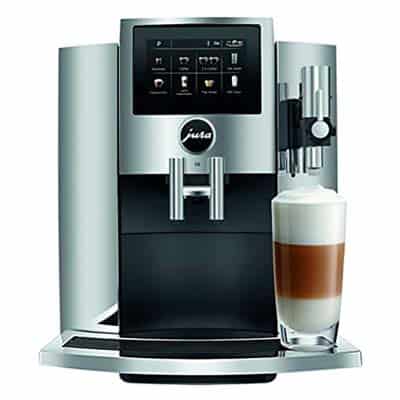 Jura Z8 Automatic Coffee Machine Front View with Glass