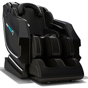 Medical Breakthrough 7™ with black PU upholstery, white highlights on the exterior, and brand name on the side