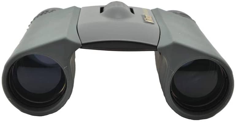 Nikon Trailblazer 8x25 with black rubber armored body, multi-coated optics, and twist-up eyecups