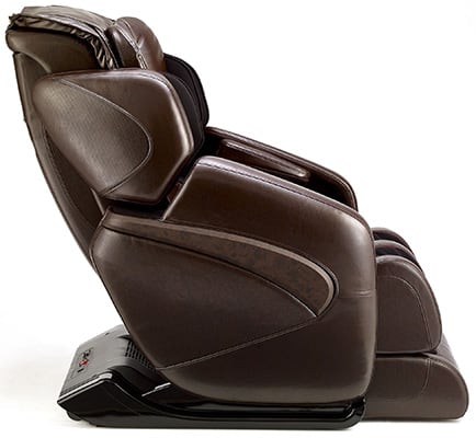 Inner Balance Wellness Jin with dark brown PU upholstery and exterior, and black base