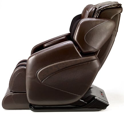 Jin Massage Chair with dark brown PU upholstery and black base