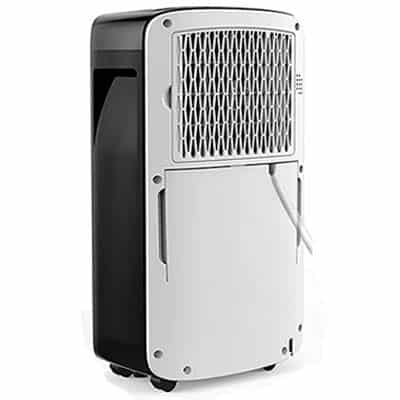 Vacplus 30 Pints Dehumidifier with a grille at the back and a small valve for the hose