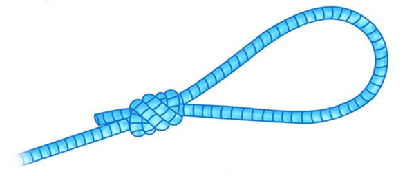 double surgeon's knot to join two lines of equal or unequal diameters together