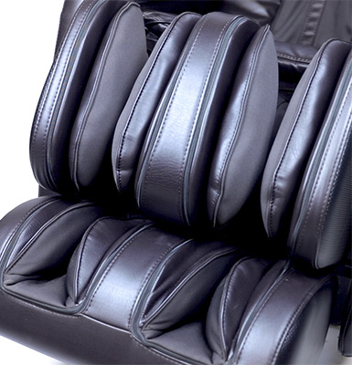 Kyota Kenko Massage Chair black variant's legports with airbags for the calves and feet