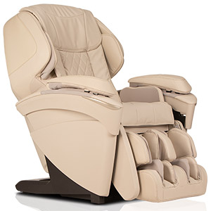 Panasonic MAJ7 Massage Chair with beige PU upholstery and black base