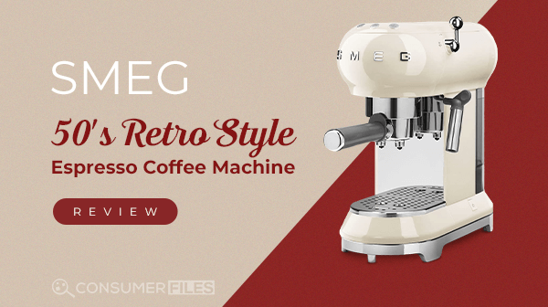 Cream Smeg 50's Retro Style Espresso Coffee Machine