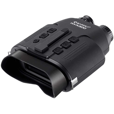 Barska Night Vision NVX300 with black matte rubberized exterior and soft buttons on one side