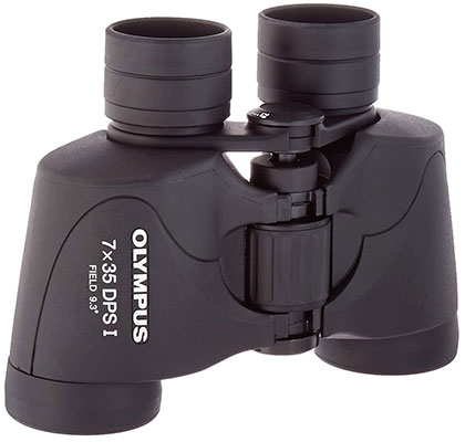 Olympus Trooper 7 X 35 DPS I Binoculars with black finish and foldable rubber eyecups