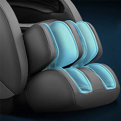 Airbags for the calves and feet on the iRest A303 Massage Chair
