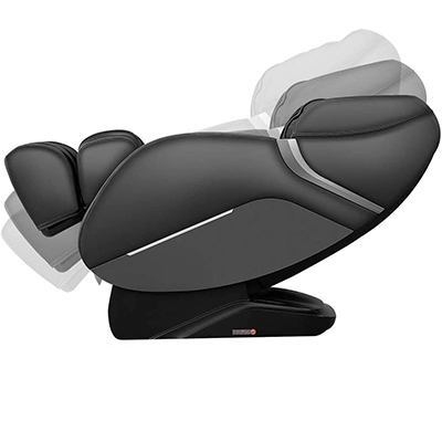 iRest A303 Shiatsu Massage Chair in zero gravity recline with the legs elevated above the heart
