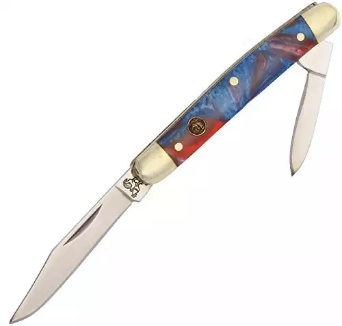 Pen Knife With Corelon Handle in Star Spangled Pattern