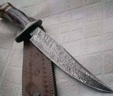 Handmade Bowie Knife With Camel Bone Handle by Poshland Knives