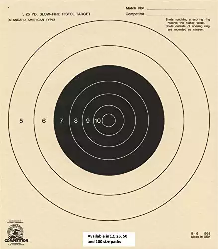 Domagron B-16 25 Yard Slow Fire NRA Official Target